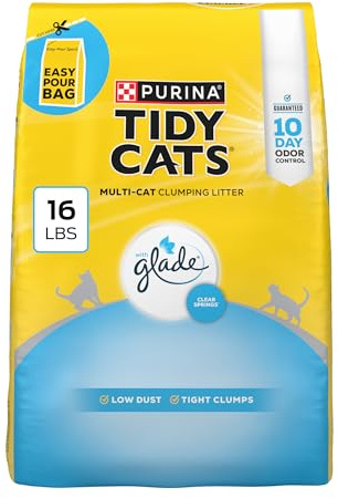 Purina Tidy Cats Clumping Cat Litter, Glade Clear Springs, 16 lb