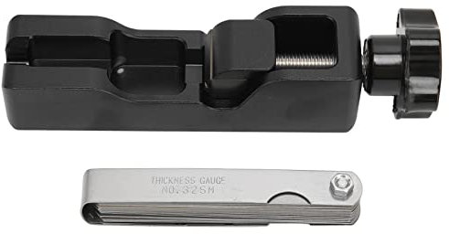 Kuuleyn Strumento di Regolazione della Distanza tra Le Candele Strumento di Regolazione della Distanza tra Le Candele Strumento con spessimetro Universale per Candele NGK 5671A (Black)