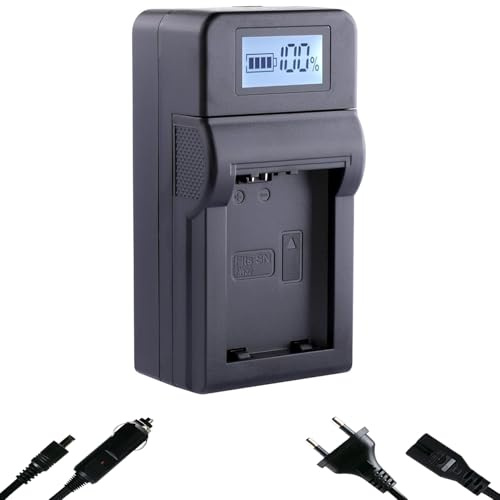 blumax Cargador rápido para baterías Sony NP-FW50, el cargador es compatible con Sony Alpha 7 II 7R 7S II 6400 6500 / NEX-F3 NEX-7 / DSC-RX10 IV/ZV-E10