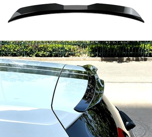 WQLTTFC Auto Heckspoiler für Opel Adam Hatchback 2012 2013 2014 2015 2016 2017 2018 2019, Kofferraumspoiler Flügel Lippe Bodykits, Auto Styling Dekoration Zubehör,Gloss Black