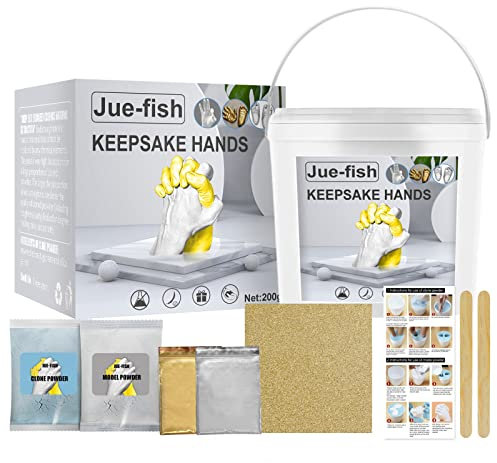CVZJ Kit per colata a mano Kit di fusione a mano in gesso Kit di fusione per stampi a mano Set di sculture Forniture per auto Mani Modelli Forniture Polvere di gesso