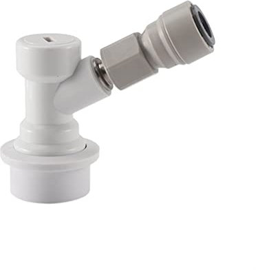 SRKATI Heimbrau-Sets bierbrauset Bierfass-Kugelverschluss-Trennkupplung, 3/8-Zoll-Steckverbindung, Schnellkupplung, Gas-/Flüssigkeitsspender(Gas Ball Lock kit)