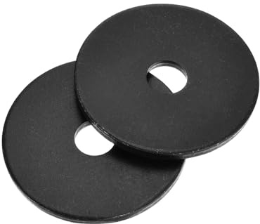 QUARKZMAN 40 Stück Runde Unterlegscheiben M6 x 30 x 2 mm, Kohlenstoffstahl Dichtscheiben Schwarz Beilagscheiben Set, O Ring Flache Dichtungsringe für Schrauben Muttern Gewindestange