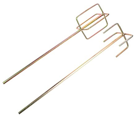NUOBESTY 2 Pièces Mélangeur de Peinture pour Perceuse de Tiges de Robuste pour Construction Utilisation Intérieure Extérieure Compatible avec Perceuses Hexagonales
