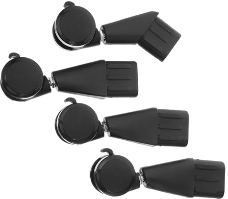 Homoyoyo 4pièces Lot De Roulettes Pivotantes Silencieuses Pour Chaise De Bureau Remplacement Robuste Et Compatible Avec Sols Durs Et Moquette