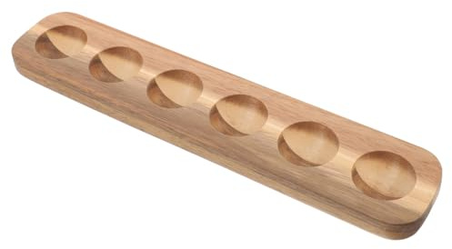 CLISPEED Portauova in Legno Scomparti Vassoio per Uova da Resistente e Protettivo Organizer Salvaspazio per Conservazione delle Uova