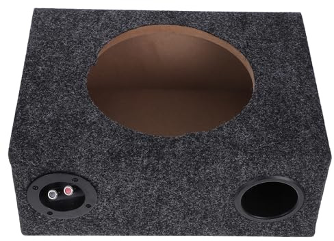 BESTYASH Caisson de Basses 10 Pouces pour Voiture, Boîte de sous-titrage Insonorisée en Bois MDF, Caisson Basse Vide Ultra-Fin pour Installation Audio Automobile, Accessoire Camion Routier