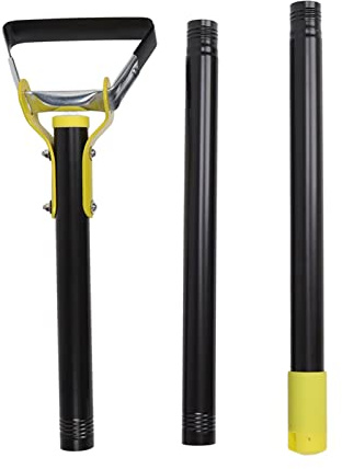 YUANKEECE Binette de jardin réglable à long manche en acier inoxydable pour jardinage désherbage (3 sections 128 cm)