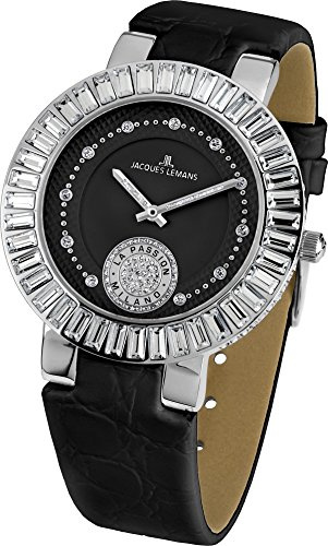 Jacques Lemans Damen-Armbanduhr Milano Analog Leder 1-1683A