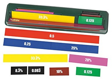 Betzold - Dezimal- und Prozentstreifen - Rechnen lernen, Bruchrechnen, magnetisch, Mathematik