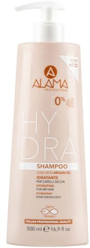 Alama Professional Hydra Shampoo Idratante per Capelli Secchi, 500 Millilitri