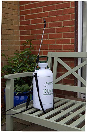 Greenkey Garden and Home Ltd Drucksprüher mit Verlängerungslanze, 10 l, Weiß