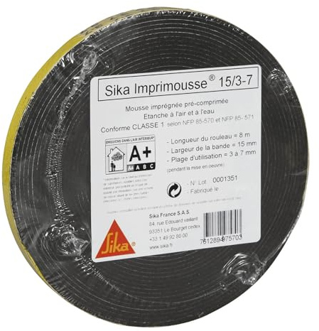 SIKA - Joint d'étanchéité comprimé - Sika Imprimousse 15/3-7mm - 8m