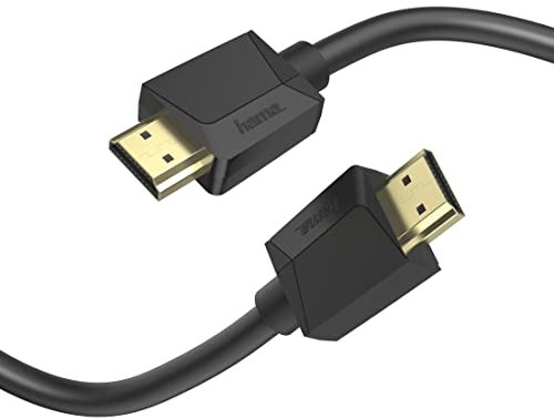Hama HDMI Kabel 3 Meter Ultra High Speed (Monitorkabel 4K / 8K, 48 Gbit/s, UHD Bildschirmkabel mit eARC, Ethernet, HDR, Knickschutz, 120 Hz/60 Hz) 3m