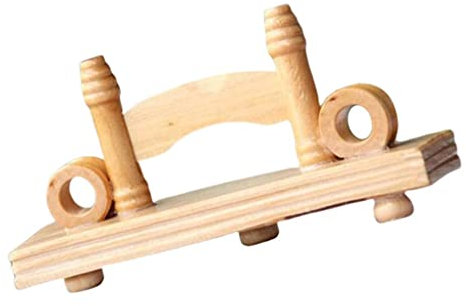TOOYFUL Handfächer Display Halter Spitze Handfächer Ausstellungsständer Faltbarer Fächerständer, Holz