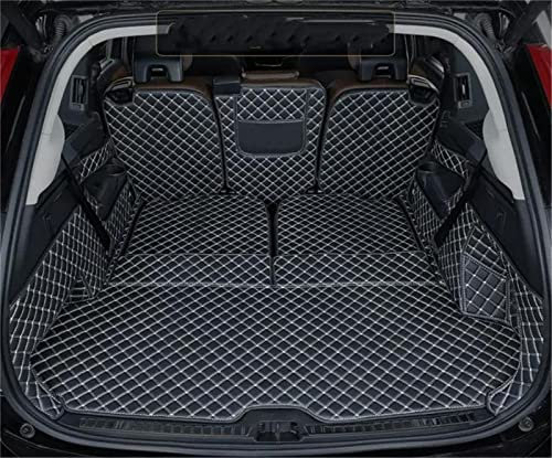 pclele Car Kofferraummatte Für Volvo XC90 Sieben Sitze 2021 2022 2023 Kofferraummatte Cargo Liner Teppich Innenteile Zubehör Abdeckung Kofferraumwanne (Color : Black Full Cover)