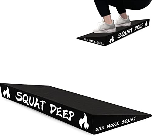 WINBOX Slant Board for Weightlifting and Calf Stretching - Non-Slip Heel Elevated Squat Wedge Block