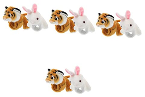 TOYANDONA 8stücke Plüsch Tier Slap Armbänder Für Lustige Tierdesigns Einfach Zu Tragen Für Partys Geburtstagsgeschenke Leicht Und Kompakt Für Kleine Tierliebhaber