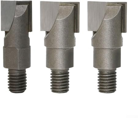 Hasaller 3Pcs Thread Clearing Cutters Screw Clearing Cutters,Milling Cutter Set