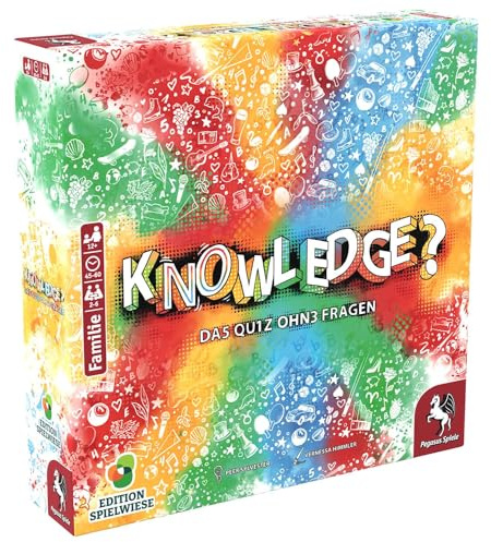 Pegasus Spiele Knowledge Das Quiz ohne Fragen (Edition Spielwiese), Regenbogen, 29.5 cm x 7 cm x 29.5 cm