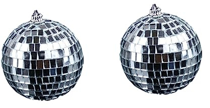 Cabilock 2pcs Mirror Disco Ball Fun Hanging Party Disco Ball Party Decorations for Dance and Music Festivals