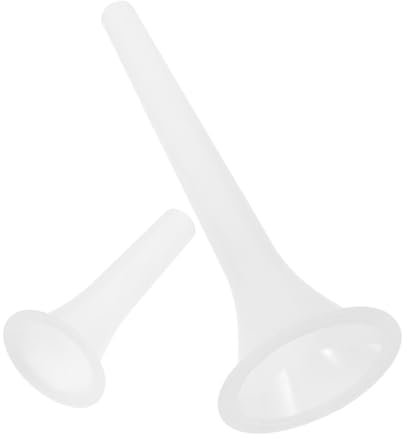 Garneck 2pcs Plastic Sausage Stuffer Funnel for Home Sausage Making DIY Meat Filler Stuffer Tubes Filling Tools
