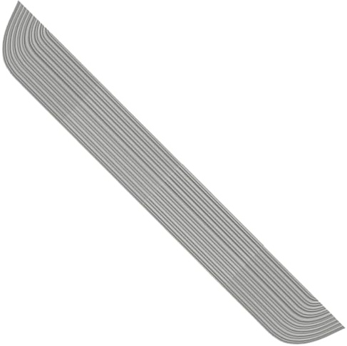 Rampe Saugroboter, Türschwellenrampe Saugroboter, Türschwellenrampe, Schwellenrampe, gummiert, rutschfest und verschleißfest, für Staubsaugerroboter-Kletter-/Hebevorrichtungg (Grau-68 x 5,3 x 1,6 cm)