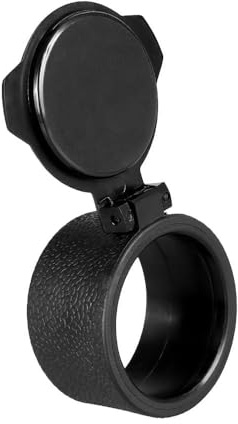 Rubber Objective Lens Cover, Flip Up Single Riflescopes Cover Protective Monocular Lens Cap for Outdoors Hunting Training
