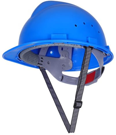 HOMSFOU Sicherheitskopfbedeckung Für Baustellen Verstellbarer Schutzhelm Aus Hdpe-Material Schlagfester Helm Für Bauarbeiter Umfassender Kopfschutz Vor Herabfallenden Trümmern Und