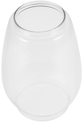 HOOTNEE Lampenschirm Einfach zu Reinigen Nostalgischer Runder aus Glas Klar mit Gleichmäßiger Lichtverteilung für Petroleumlampen und Öllampen für Outdoor Dekoration
