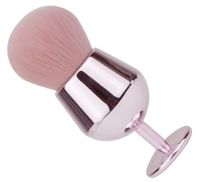 PENIKOKO Fluffy Blush Powder Brush Makeup Pinsel für Frauen Weicher Formgebender Rougepinsel zum Blenden und Fixieren von Losem Puder Hautfreundlich und Einfach zu Reinigen Rosa Design
