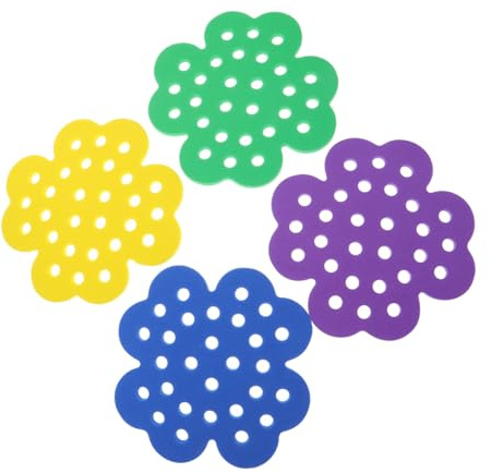BESPORTBLE 4 Piezas Estación de Agua Flotante para Abejas Insertable para Alimentación y Baño de Insectos Resistente al para Jardín y Exterior Colores Morado Verde y Azul
