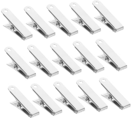 iplusmile 24 Pezzi Morsetto Molla in Filo Per Mini Morsetto a Pinza in Metallo Presa Forte Per Test e Lavori Di Laboratorio