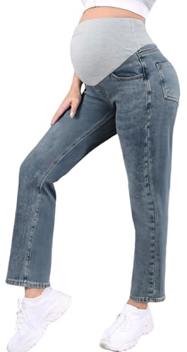 Yhong Vaqueros Embarazadas Vaqueros Vaqueros Sobre El Vientre Cómodos Elásticos Pantalones Vaqueros Para Embarazadas
