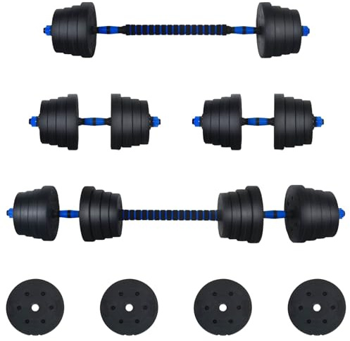 vidaXL Hantelset Zement und Eisensand Fitnessgewichte Verstellbare Kurzhanteln