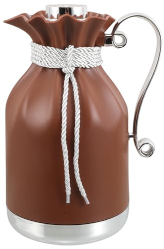 BESPORTBLE Carafe Isotherme Grosse Capacité 1 L avec Doublure en Verre Cafetière Isotherme pour Boissons Chaudes et Froides Carafe à Thé et Café pour Bureau Maison Voyages et Plein Air