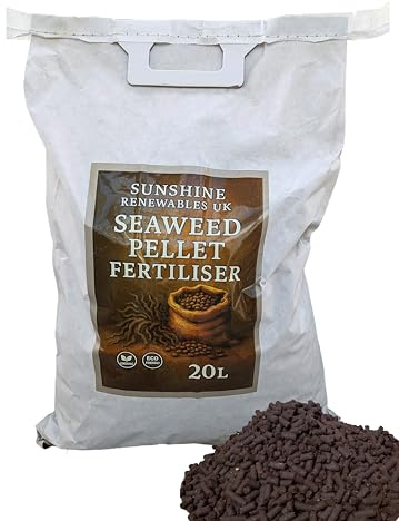Seaweed fertiliser pellets 20L | Rich seaweed enriched pellets for slow release plant feed