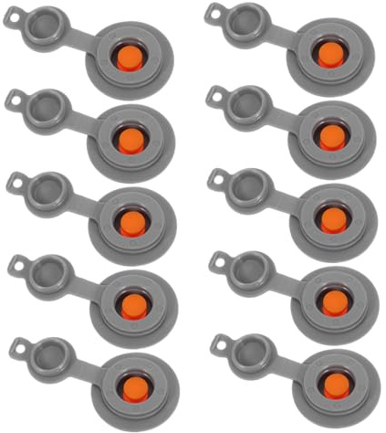 NAMOARLY Valvola di Gonfiaggio in Tpu 10 Pezzi per Materasso ad Aria e Kayak, Kit di Sostituzione Chiusura Ermetica per Uso Outdoor e Campeggio