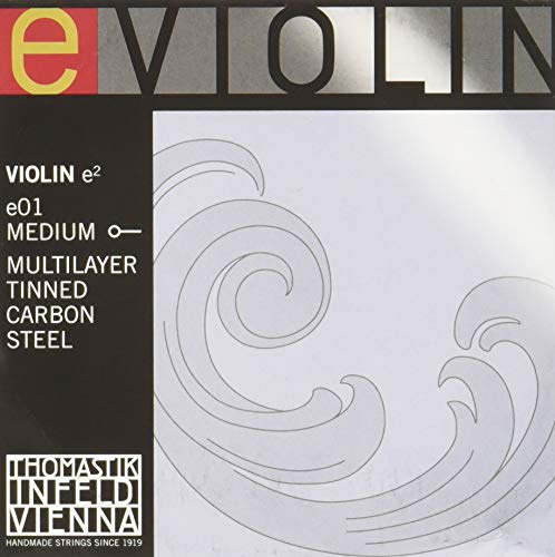 Thomastik Mi Acciaio Corde Singola per 4/4 Violino Special Program, Carbanio Multilayer Stagnato, Medium E01