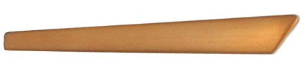Krawattennadel Krawattenschieber 7 cm Messingvergoldet matt gebürstet - für Gravuren geeignet inkl. Geschenkbox