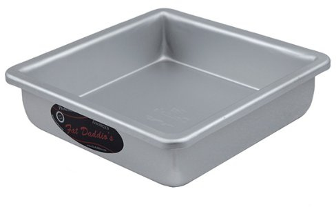 Fat Daddio's Square Cake Pan Solid Bottom 10x10x2