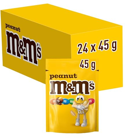 M&M's Confetti Al Cioccolato Contenenti Arachidi, 24 Pezzi X 45 G