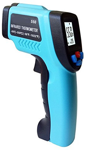 GS GM550-50~550°C Digital Infrared Thermometer Industrial LCD Screen Non-contact Temperature Measurement Tool Pyrometer Aquarium Laser Thermometer
