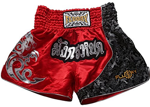 FLUORY Muay Thai Fight Shorts,MMA Shorts Clothing Training Cage Fighting Grappling Martial Arts Kickboxing Shorts Clothing