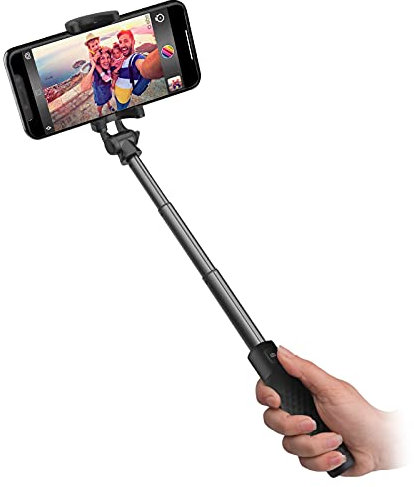 SBS Asta selfie telescopica estendibile fino a 60 cm con tasto wireless integrato