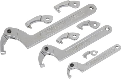 Sealey Adjustable C-Spanner - Hook & Pin Wrench Set 11pc - SMC2
