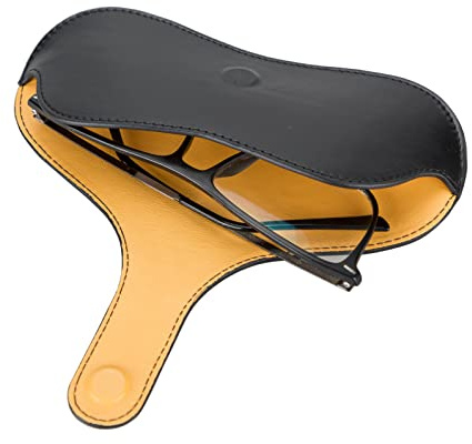 Solo Pelle Sonnenbrillenetui aus echtem Leder, tragbare Brillenetui, Brillen Etui mit Magnetverschluss Sonnenbrillenetui für Herren Damen Kinder Model: Liestal