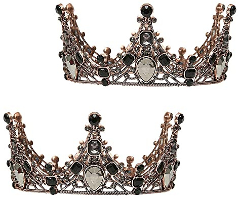Diadema con strass di cristallo, per principessa regina, incoronazione, decorazione per feste di compleanno, pettine, corona per ragazze e donne, carnevale, feste, celebrazioni, per ragazze, Style