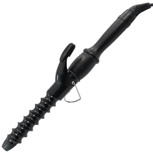 Spiral Curling Iron 32mm/1.25 Inch Hair Curler Waver, 1 1/4 Inch Electric Spiral Curling Wand for Long/Medium Hair, LCD Display Beach Waving Hair Curler Iron Dual Voltage
