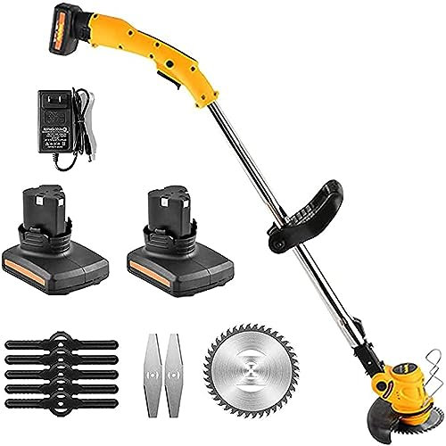 BebeXi push along lawn mower manual mower Electric Lawn Mower, Household Lithium Battery Lawn Mower, Weeder Multifunctional Lawn Trimmer